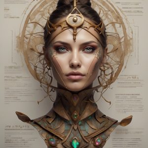 Экзотическая загорелая женщина, стройная худощавая, дерзкая, смесь смелых линий и свободных линий